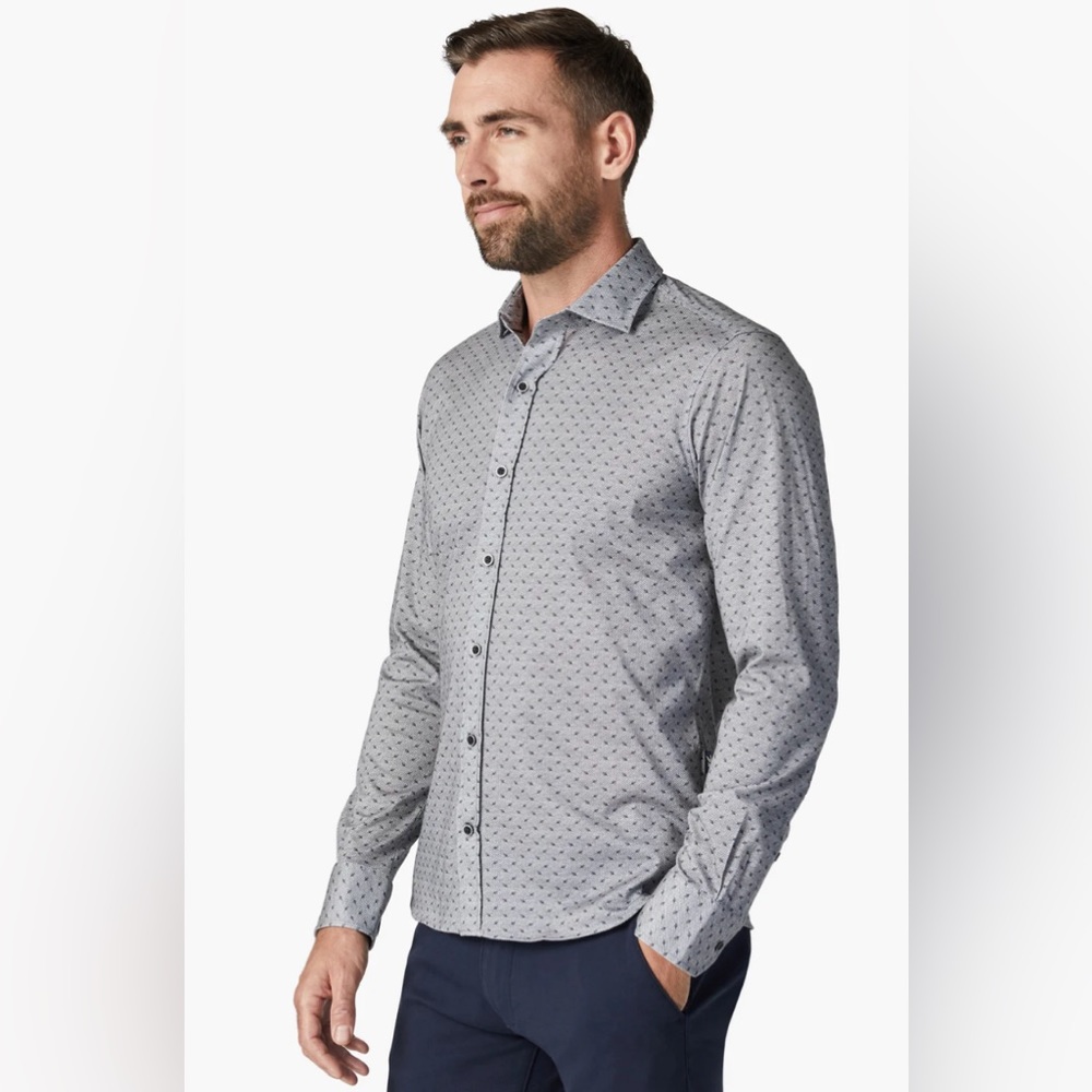 Printz men’s blue button down shirt M L98-30